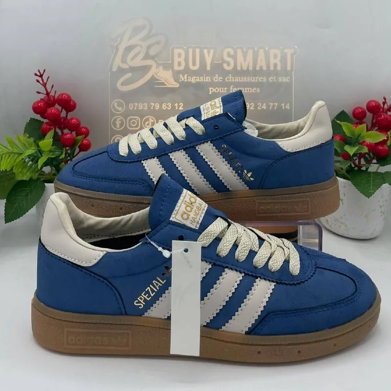 Basket AD Spezial Bleu pétrole beige — Boutique BS