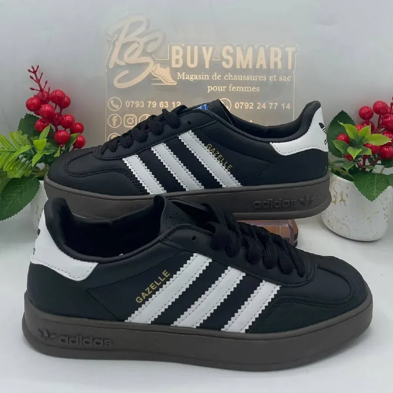 Basket Adidas Gazelle noir et blanc pour femme — Boutique BS