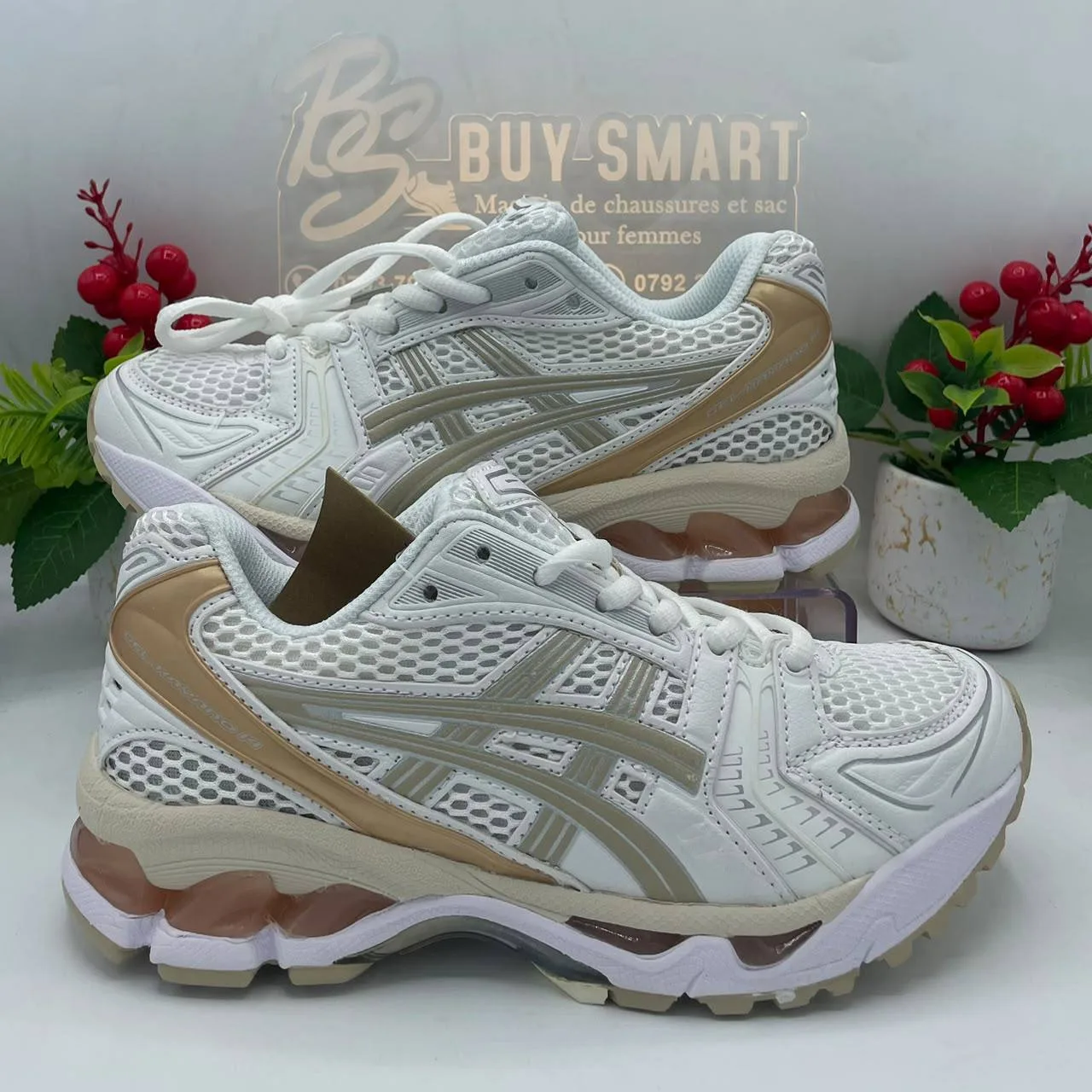 Basket AS Kayano 14 Blanc beige — Boutique BS