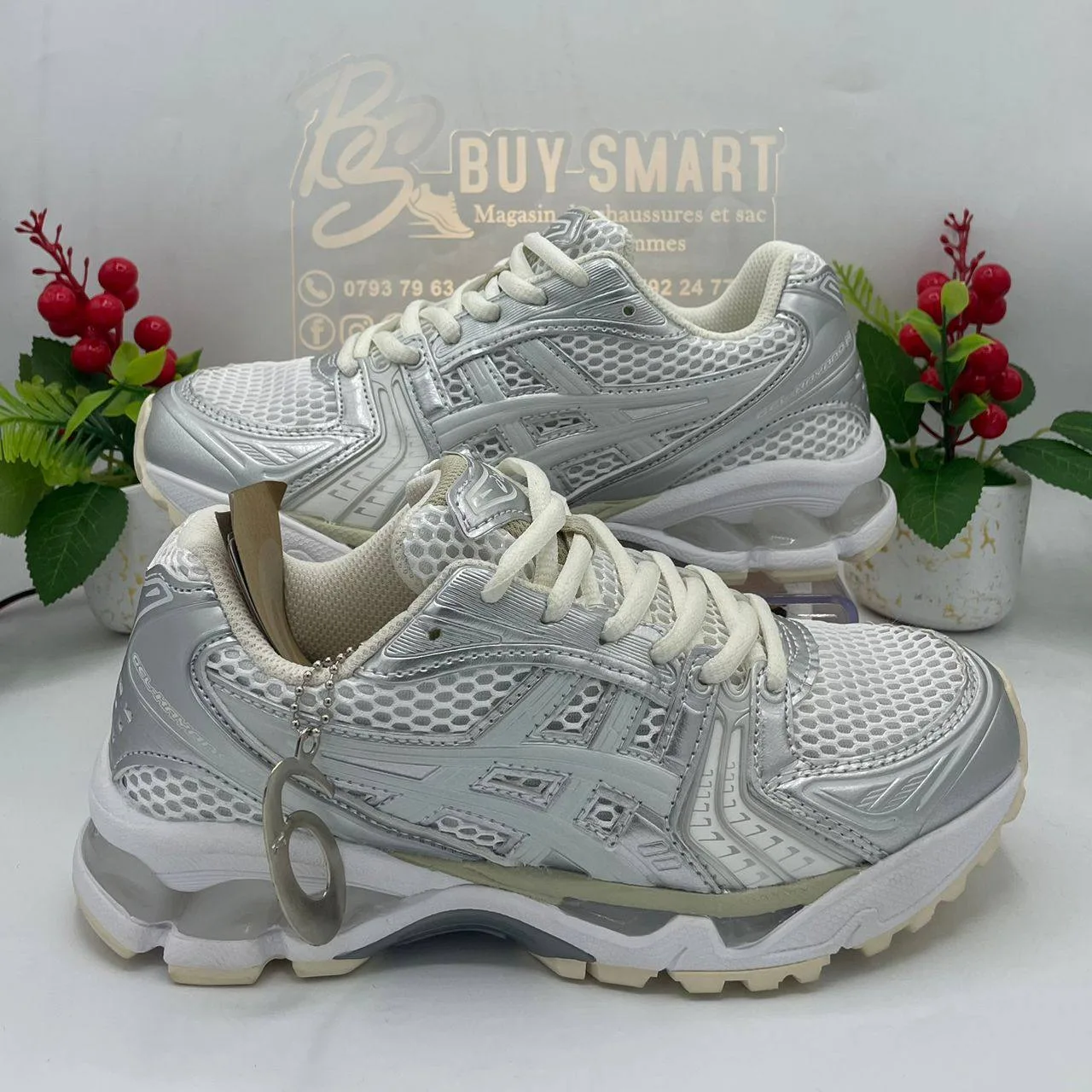 Basket AS Kayano 14 Blanc gris — Boutique BS