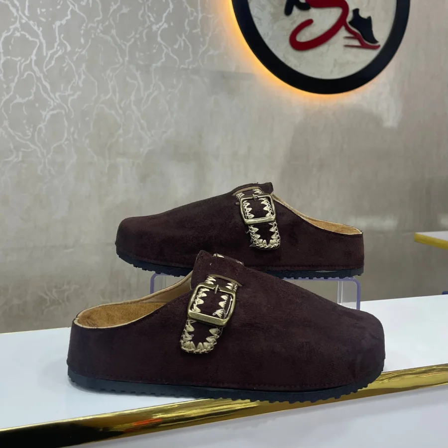 Birk Boston 01 marron choco