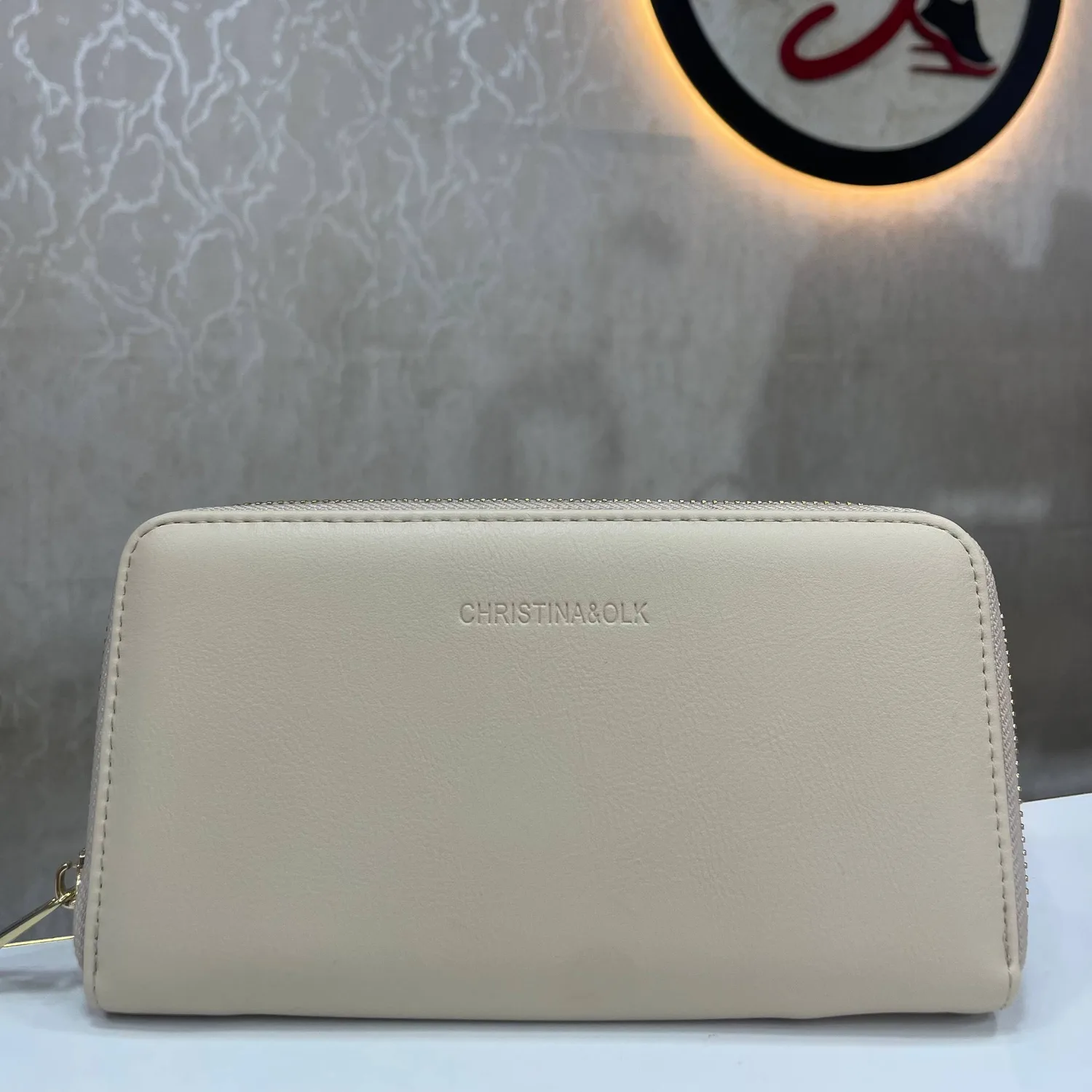Porte-monnaie Christina & OLK beige