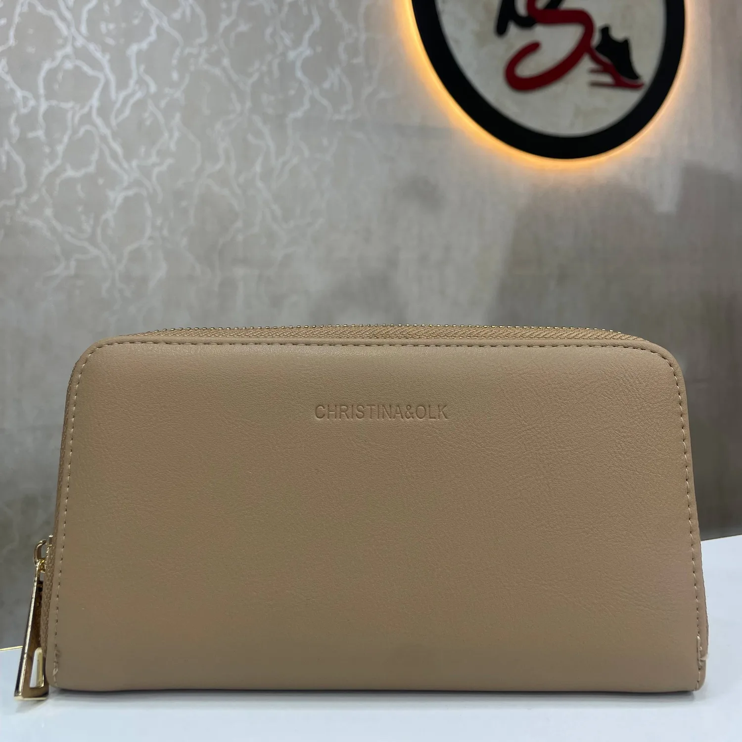 Porte-monnaie Christina & OLK camel