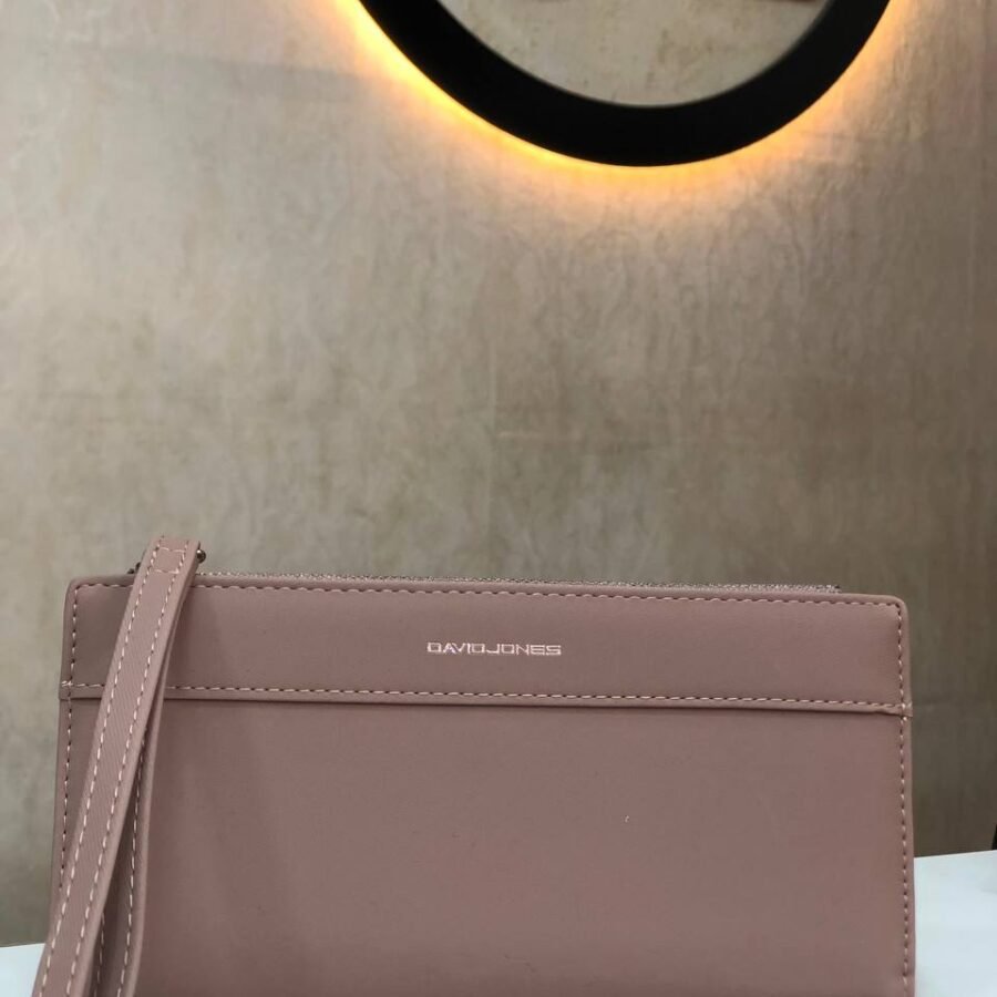 Porte-monnaie David Jones GM femme rose saumon — Boutique BS