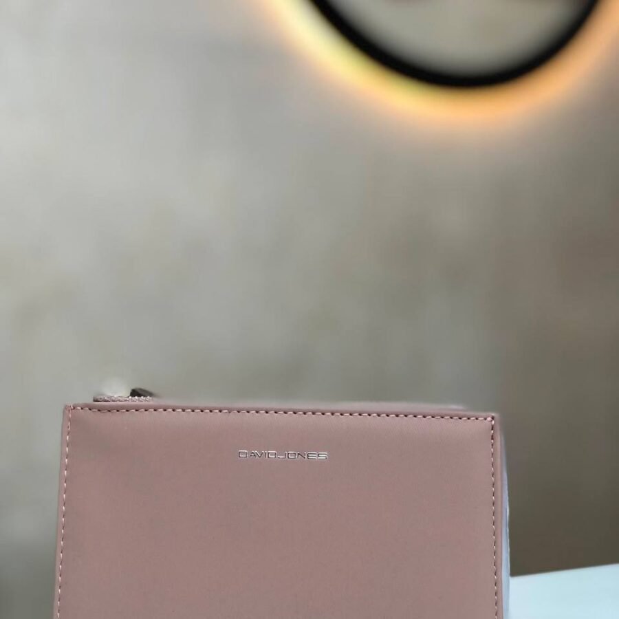 Porte-monnaie David Jones PM femme rose saumon — Boutique BS